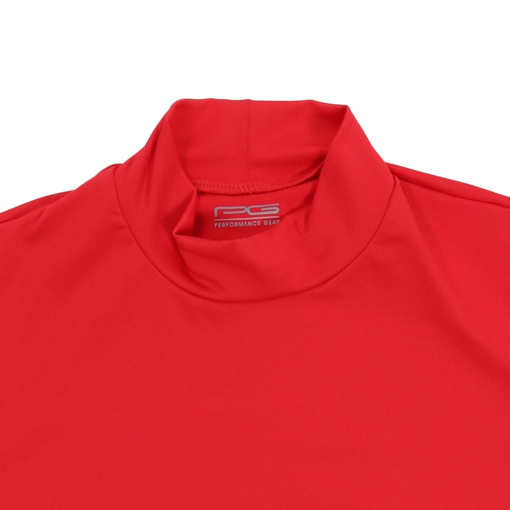 パフォーマンスギア（PG）（メンズ）サッカー ウェア メンズ ストレッチ ハイネック 半袖 インナーシャツ 741PG9ES4524 RED