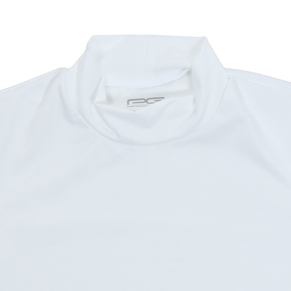 PG（メンズ）サッカー ウェア メンズ ストレッチ ハイネック 半袖 インナーシャツ 741PG9ES4524 WHT
