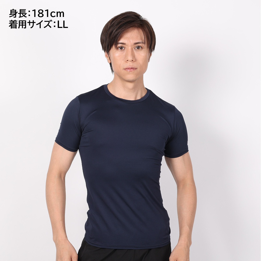 デュアリグ（DUARIG）（メンズ）サッカーウェア ドライプラス ストレッチ丸首半袖シャツ 3S0004-SCWR-741ES NVY