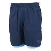 アンブロ(UMBRO)(メンズ)サッカーウェア UVカット 冷パンツ インナー付 UUUTJD90 NVY