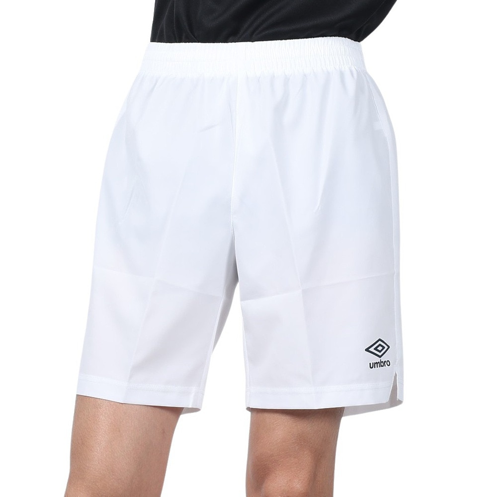 アンブロ（UMBRO）（メンズ、レディース）サッカーウェア ストレッチ ウーブンパンツ 吸汗速乾 ストレッチ UAS6400P WHT
