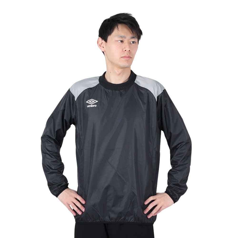 アンブロ（UMBRO）（メンズ）サッカー フットサル ウェア TMウインドアップ ピステトップ UBA4040 BKSL