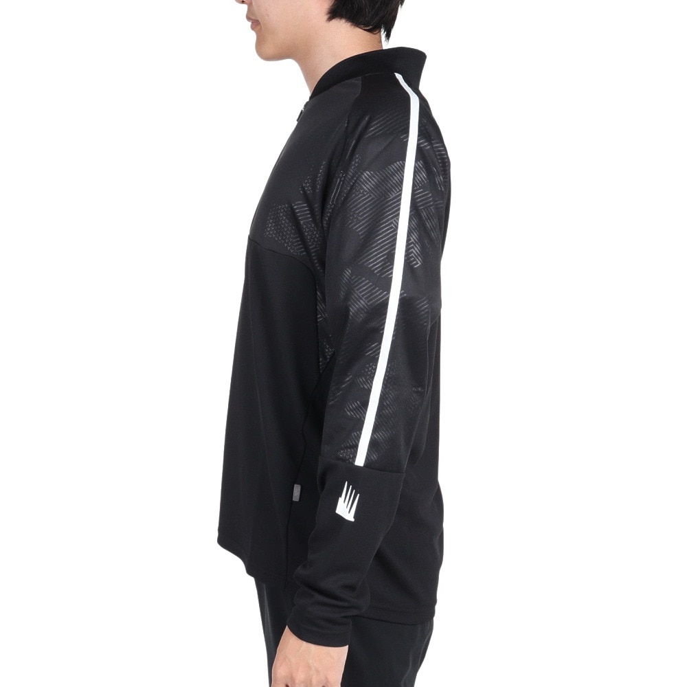 ニューバランス（new balance）（メンズ）サッカーウェア ハーフジップトップ AMT35288BKW 速乾