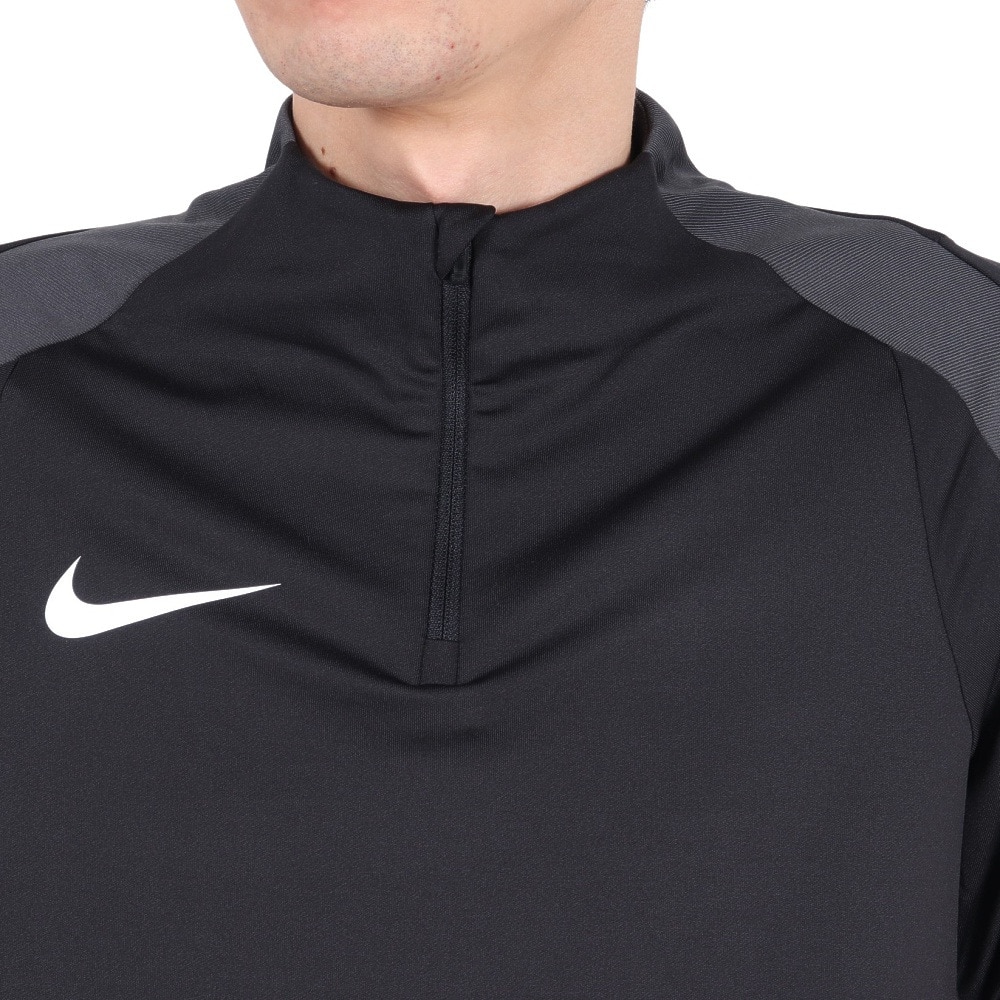 ナイキ（NIKE）（メンズ）サッカーウェア ドライフィット ストライク 1/2 ジップ 長袖ドリルトップ FN2404-010 速乾