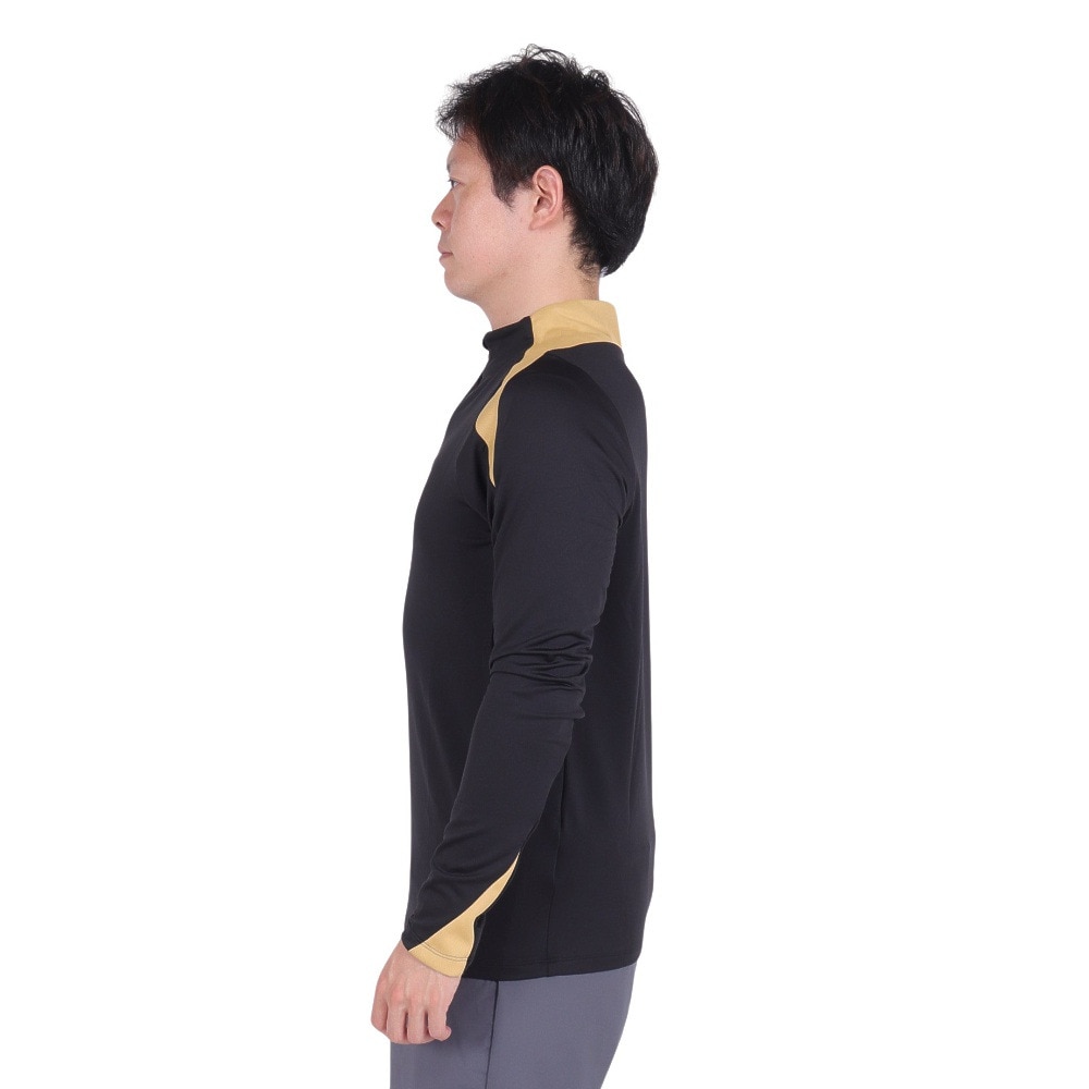 ナイキ（NIKE）（メンズ）サッカーウェア ドライフィット ストライク 1/2 ジップ 長袖ドリルトップ FN2404-011 速乾