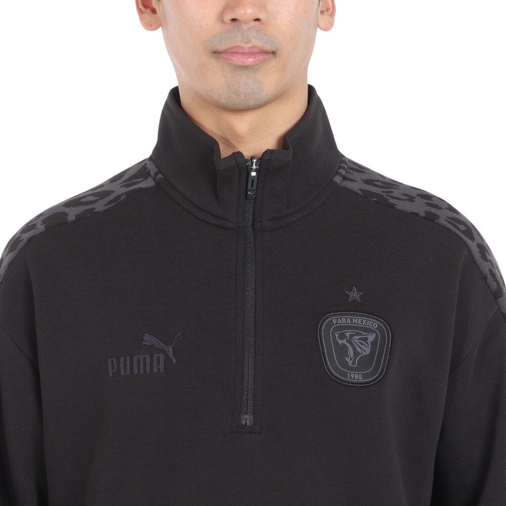 プーマ（PUMA）（メンズ）サッカーウェア パラメヒコ スウェット 1/4 ジップ トップ 65959901