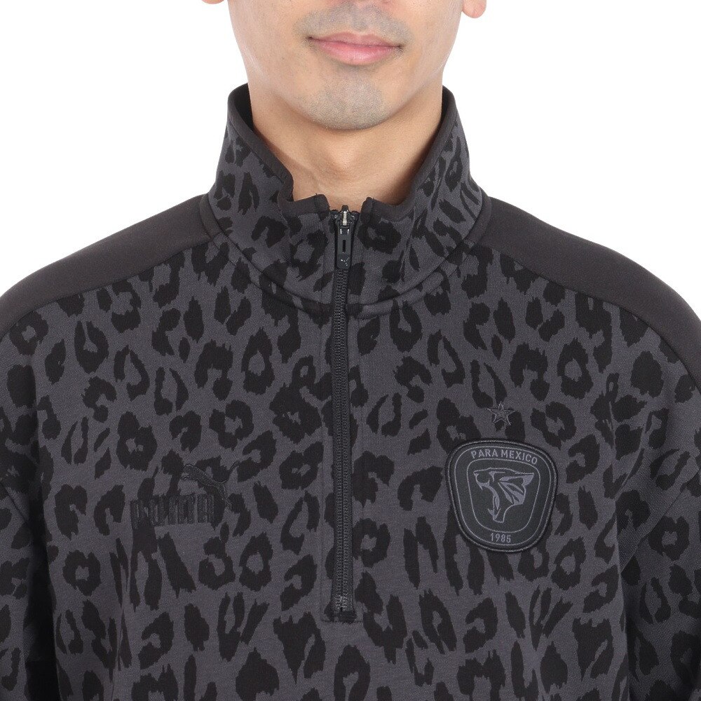 プーマ（PUMA）（メンズ）サッカーウェア パラメヒコ AOP スウェット 1/4 ジップ トップ 65963101