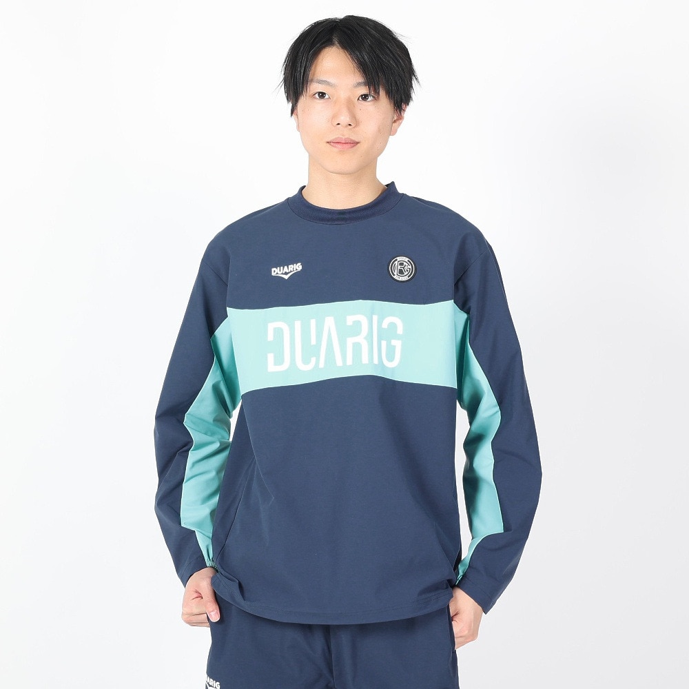 デュアリグ（DUARIG）（メンズ）サッカーウェア 長袖プルオーバートップ 4S0001-SCWR-741EG BLU