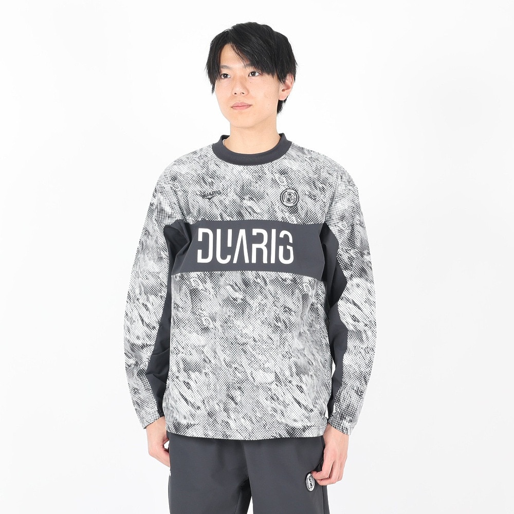 デュアリグ（DUARIG）（メンズ）サッカーウェア 長袖プルオーバートップ 4S0001-SCWR-741EG GRY