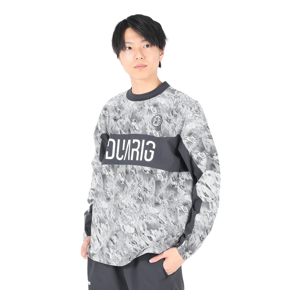 デュアリグ（DUARIG）（メンズ）サッカーウェア 長袖プルオーバートップ 4S0001-SCWR-741EG GRY