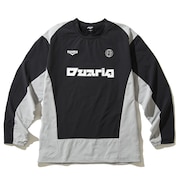 (メンズ)サッカーウェア 裏メッシュ長袖ピステ 4F0005-SCWR-741EG BLK