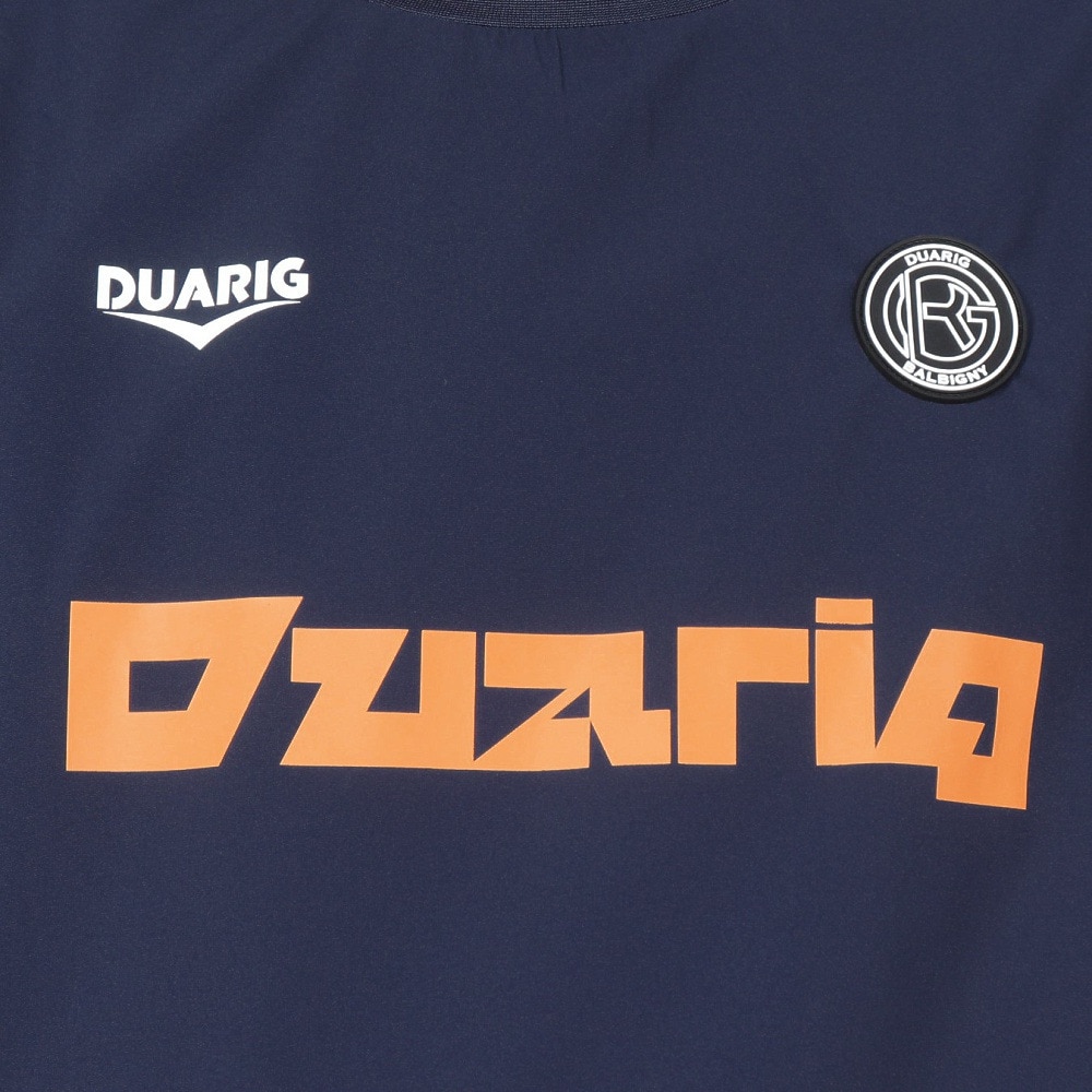 デュアリグ（DUARIG）（メンズ）サッカーウェア 裏メッシュ長袖ピステシャツ 4F0005-SCWR-741EG NVY