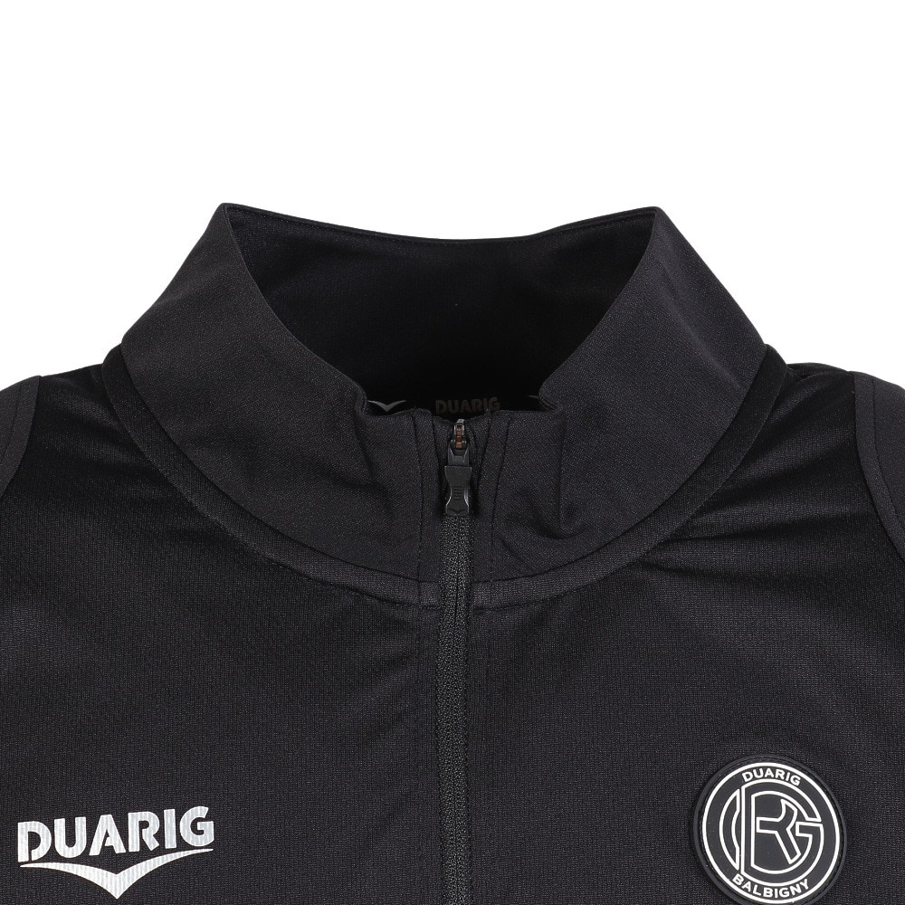 デュアリグ（DUARIG）（メンズ）サッカーウェア ウインドクロス ハーフジップ カブリ プラクティスピステ 5F0007-SCWR-741HD BLK