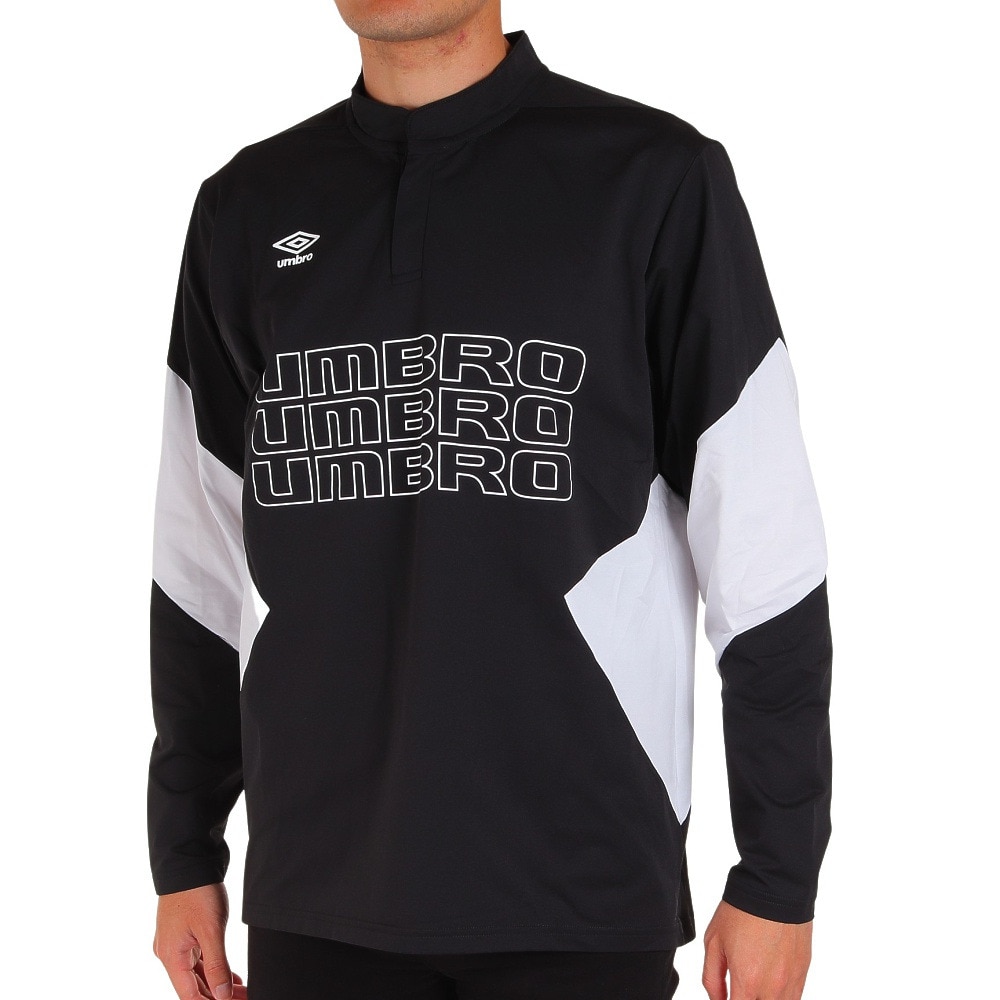 アンブロ（UMBRO）（メンズ）サッカーウェア ウォームアップトップ UUUVJF13 BLK