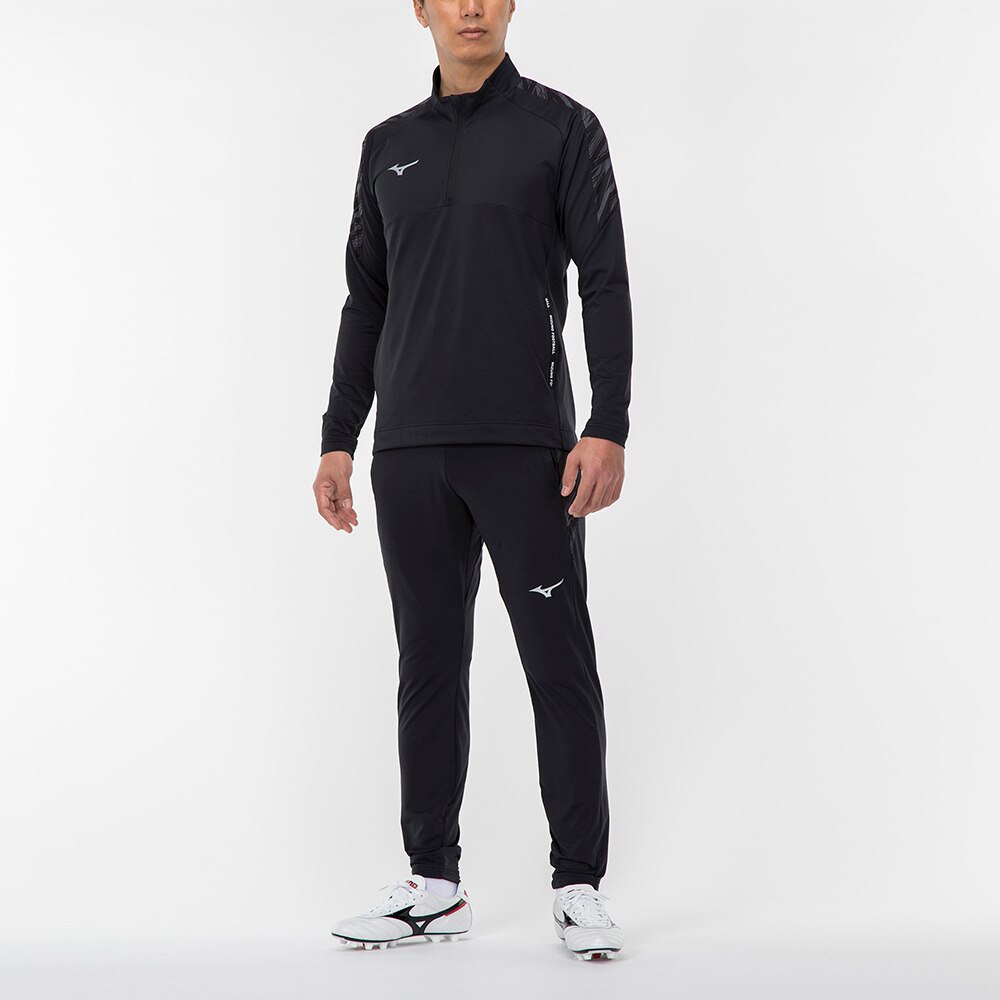 ミズノ（MIZUNO）（メンズ、レディース）サッカーウェア ストレッチフリースシャツ P2MC251509