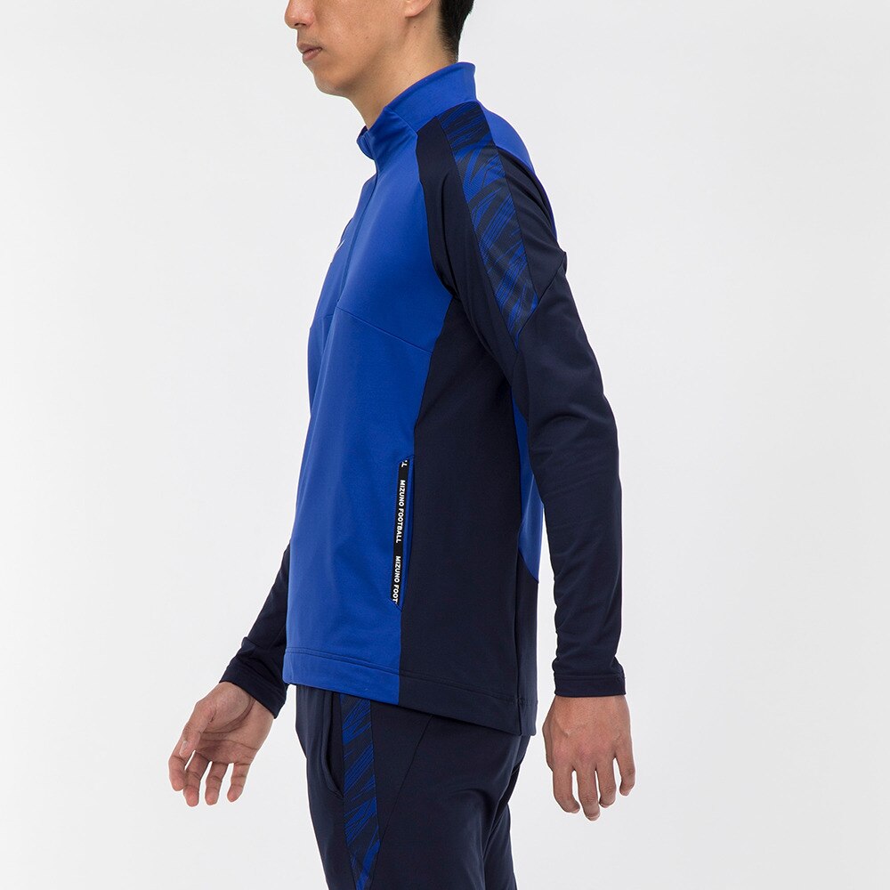 ミズノ（MIZUNO）（メンズ、レディース）サッカーウェア ストレッチフリースシャツ P2MC251525 速乾