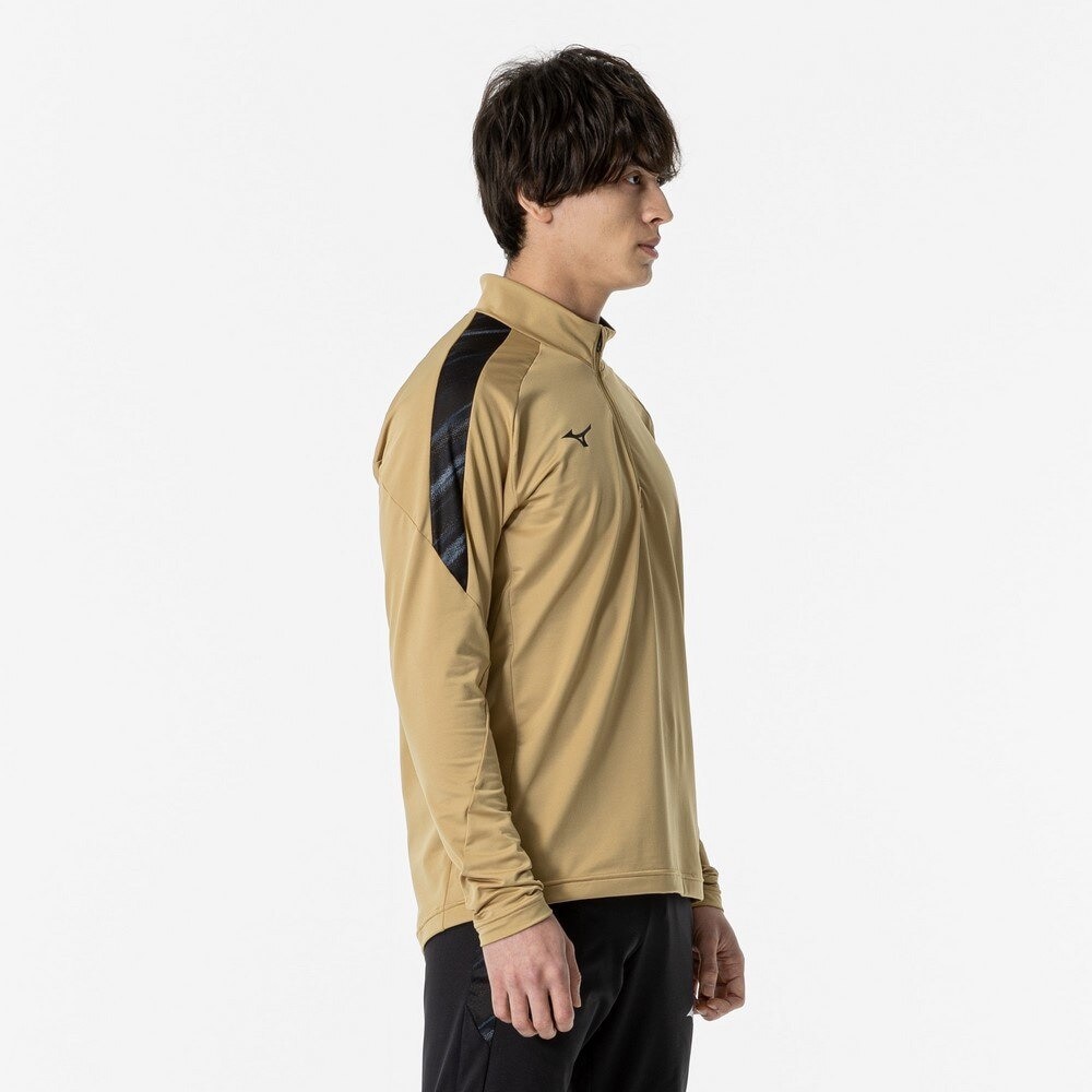 ミズノ（MIZUNO）（メンズ、レディース）サッカーウェア ストレッチフリースシャツ ハーフジップ P2MCA51649 速乾