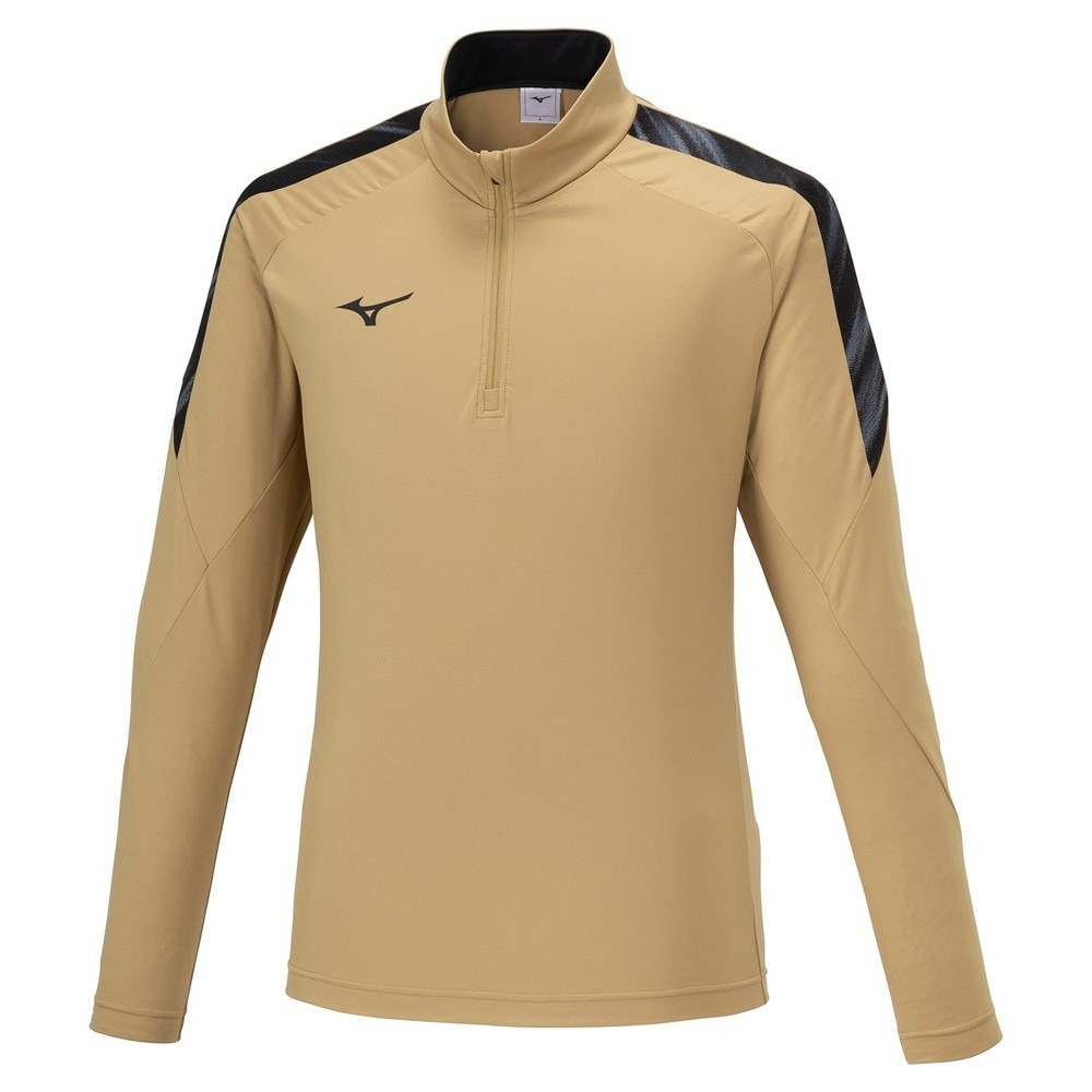 ミズノ（MIZUNO）（メンズ、レディース）サッカーウェア ストレッチフリースシャツ ハーフジップ P2MCA51649 速乾