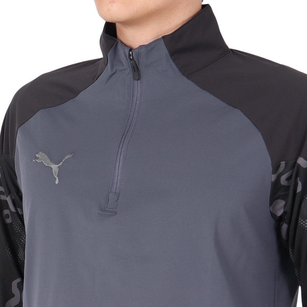 プーマ（PUMA）（メンズ）サッカーウェア トレーニング INDIVIDUAL クォータージップ ジップトップ 65881601 速乾