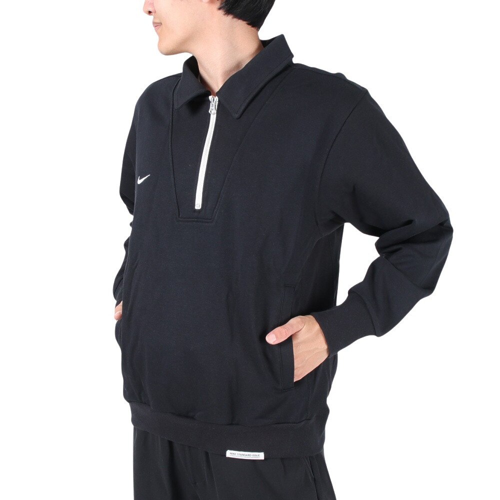 ナイキ（NIKE）（メンズ）サッカーウェア フットボール カルチャー スタンダード・イシュー Dri-FIT 1/4ジップ トップ  FB6807-010 | スポーツ用品はスーパースポーツゼビオ