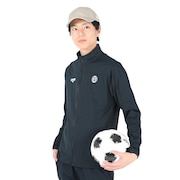 (メンズ)サッカーウェア 長袖ジップアップ ジャージ 4S0005-SCWR-741CD BLK 速乾