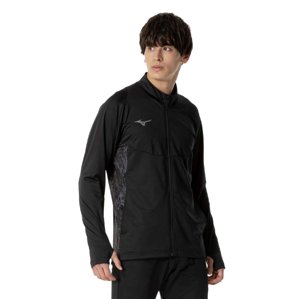 ミズノ（MIZUNO）（メンズ、レディース）サッカーウェア ストレッチフリースシャツ フルジップ P2MCB51509