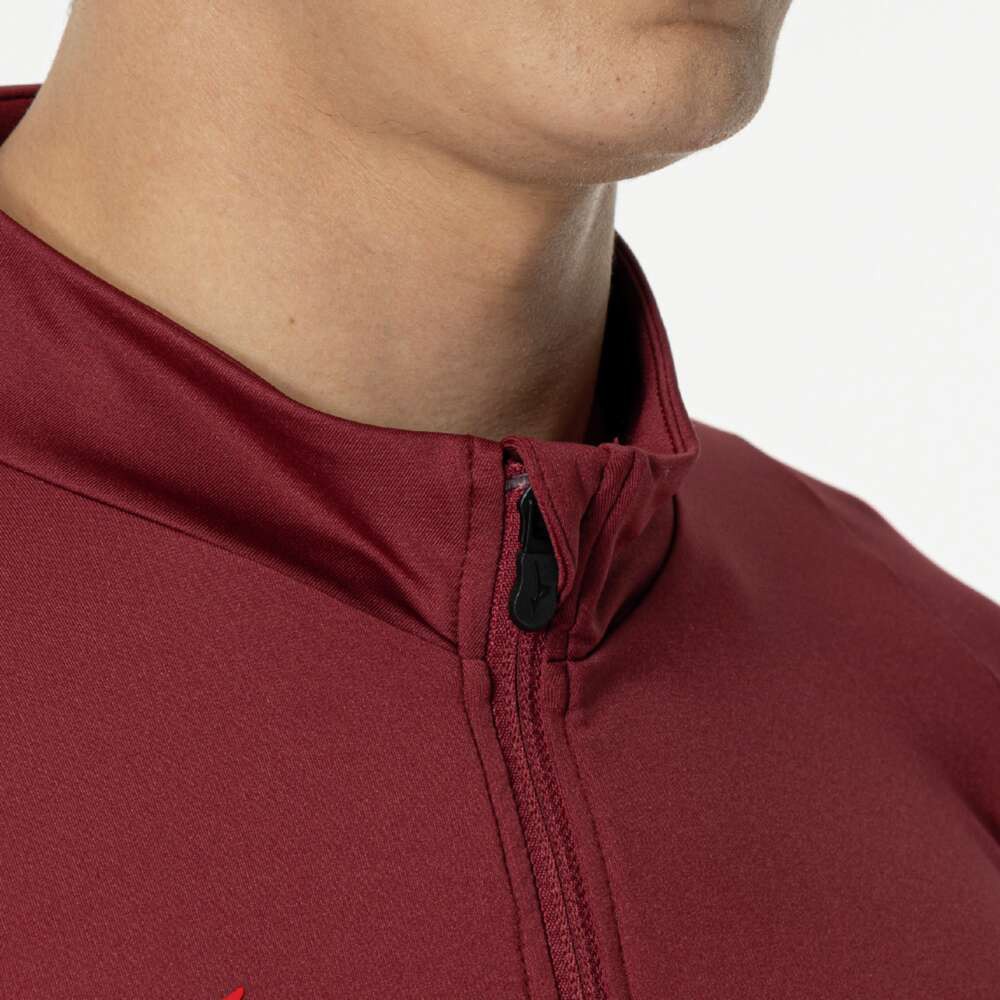 ミズノ（MIZUNO）（メンズ、レディース）サッカーウェア ストレッチフリースシャツ フルジップ P2MCB51566