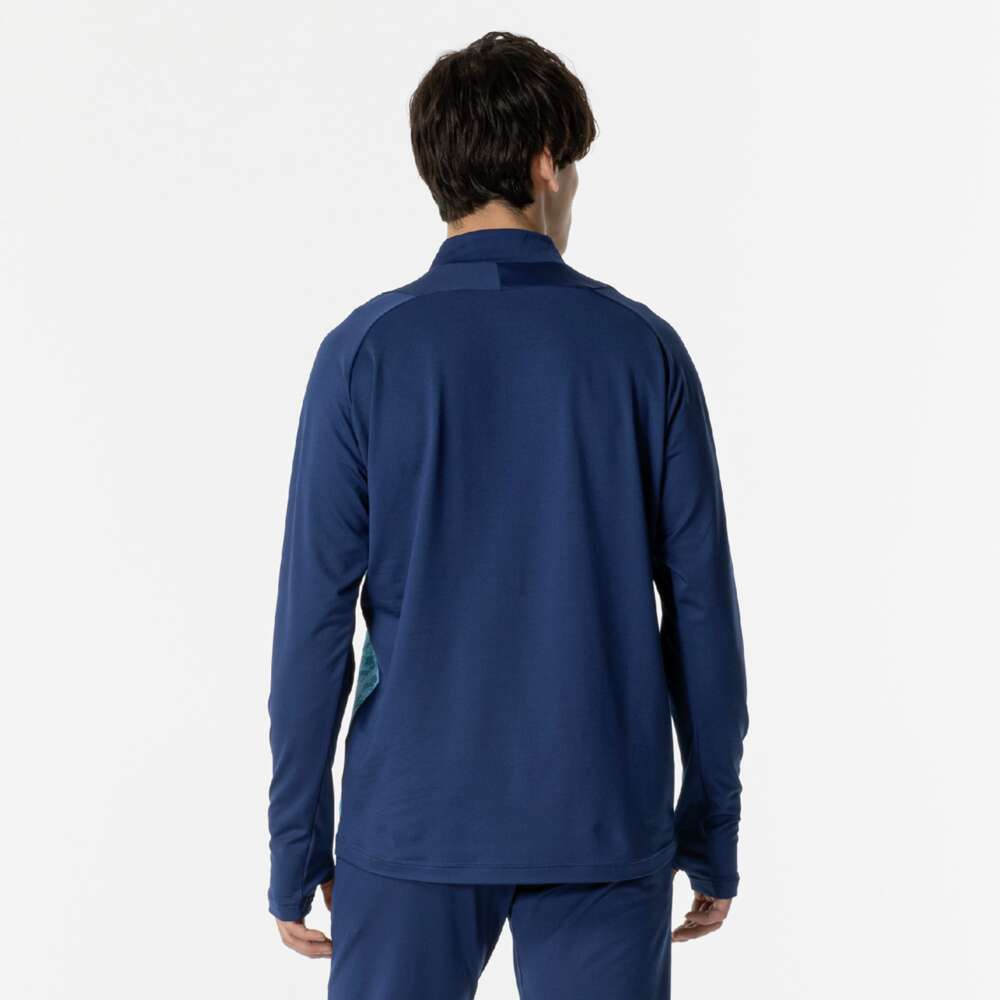 ミズノ（MIZUNO）（メンズ、レディース）サッカーウェア ストレッチフリースシャツ ハーフジップ P2MCB51611