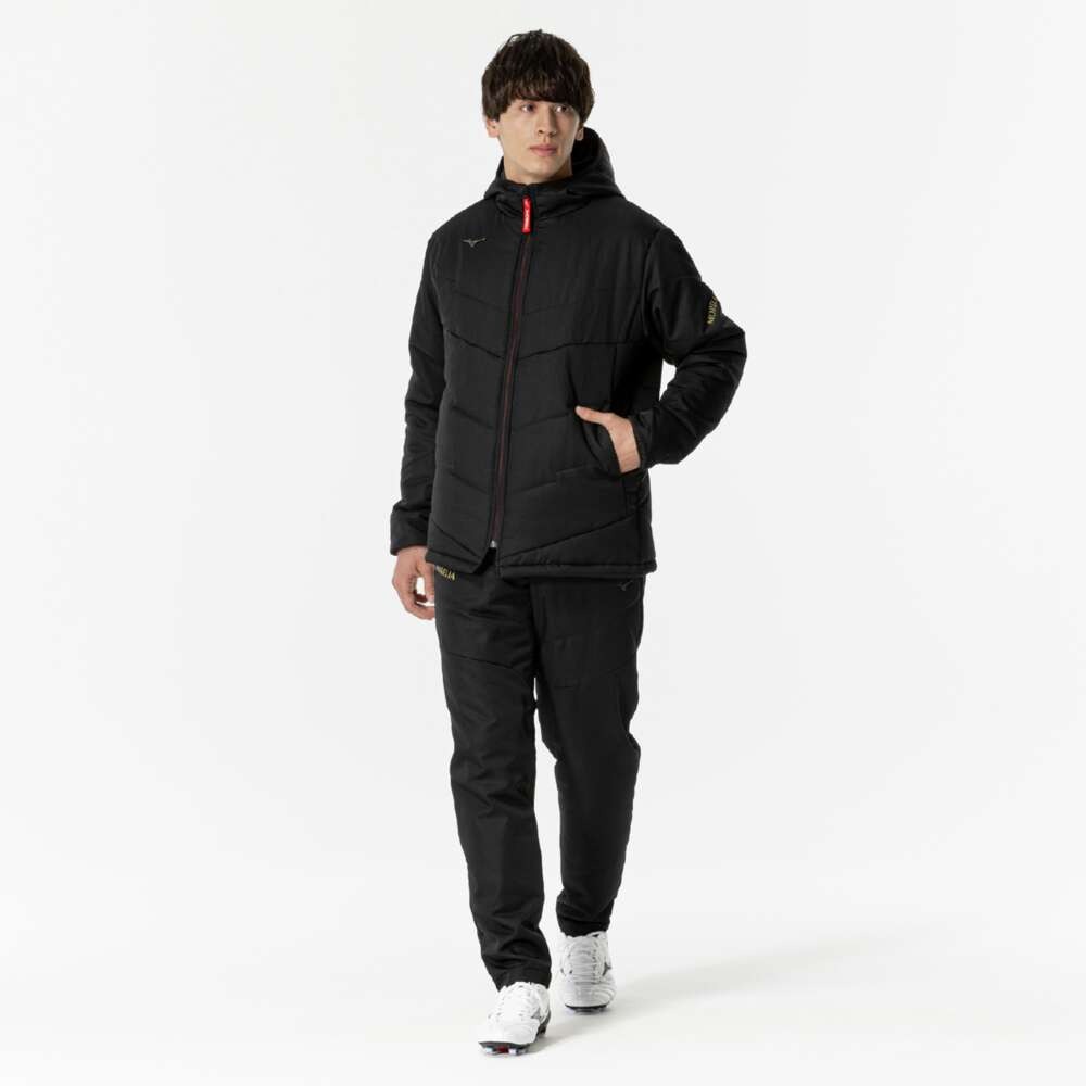 ミズノ（MIZUNO）（メンズ、レディース）サッカーウェア モレリア パデッドウォーマージャケット P2MEB50109