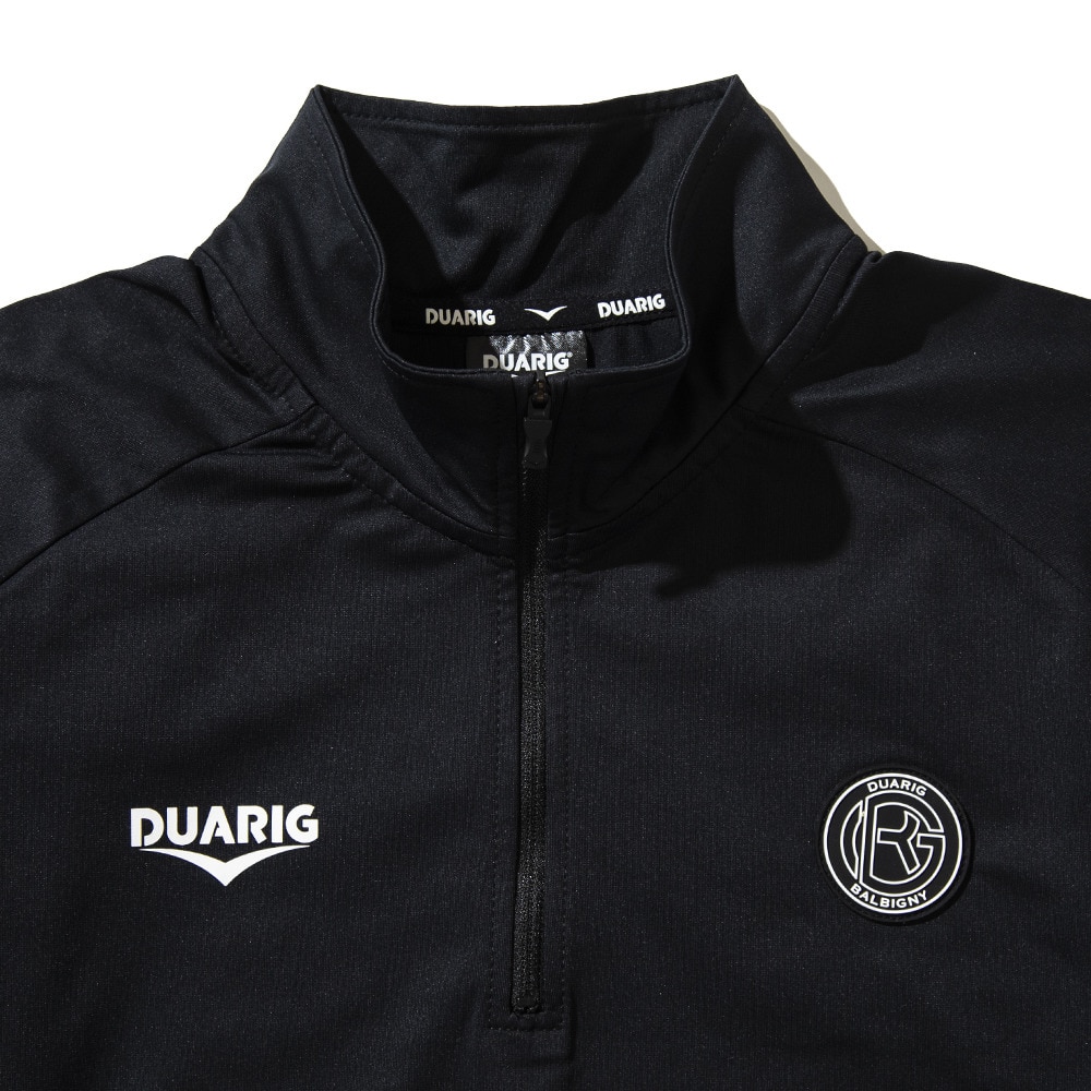 デュアリグ（DUARIG）（メンズ）サッカーウェア ニット ハーフジップ ジャケット 4F0010-SCWR-741CD BLK