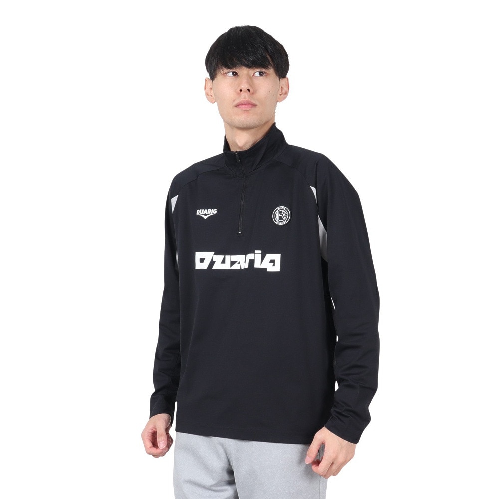 デュアリグ（DUARIG）（メンズ）サッカーウェア ニット ハーフジップ ジャケット 4F0010-SCWR-741CD BLK