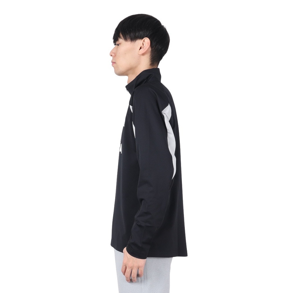 デュアリグ（DUARIG）（メンズ）サッカーウェア ニット ハーフジップ ジャケット 4F0010-SCWR-741CD BLK