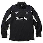 (メンズ)サッカーウェア ニット ハーフジップ ジャケット 4F0010-SCWR-741CD BLK
