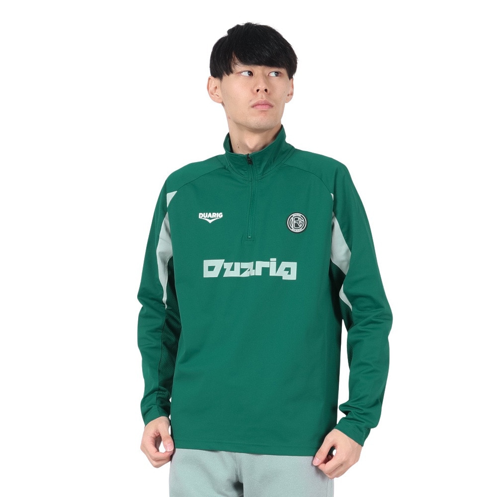 デュアリグ（DUARIG）（メンズ）サッカーウェア ニット ハーフジップ ジャケット 4F0010-SCWR-741CD GRN