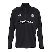 (メンズ)サッカーウェア 長袖ジャージハーフジップ 5S0004-SCWR-741CD BLK