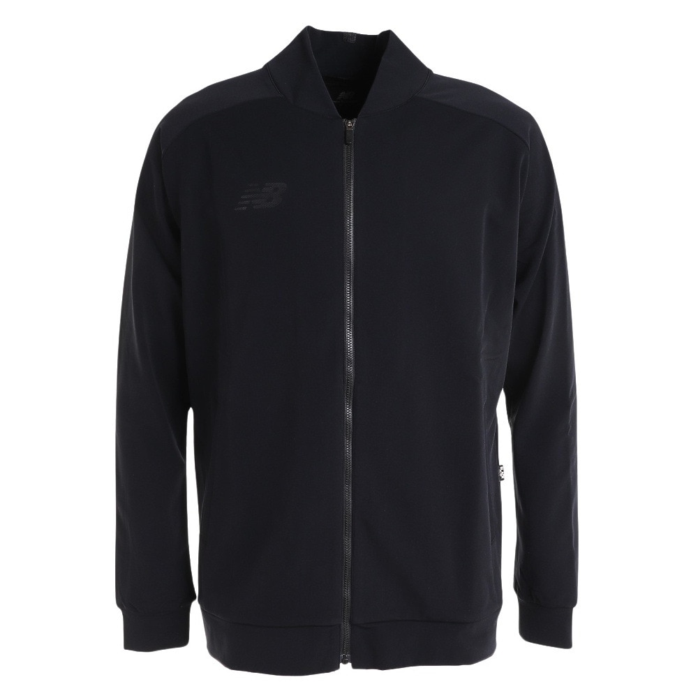 ニューバランス（new balance）（メンズ）サッカーウェア Black Out Collection 撥水裏起毛ストレッチフルジップジャケット AMJ35280BK 速乾