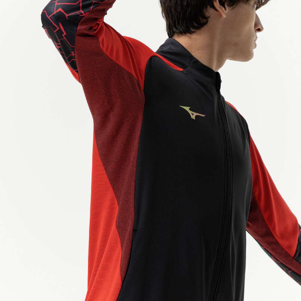 ミズノ（MIZUNO）（メンズ、レディース）サッカーウェア トレーニングトップ フルジップ P2MCC03596