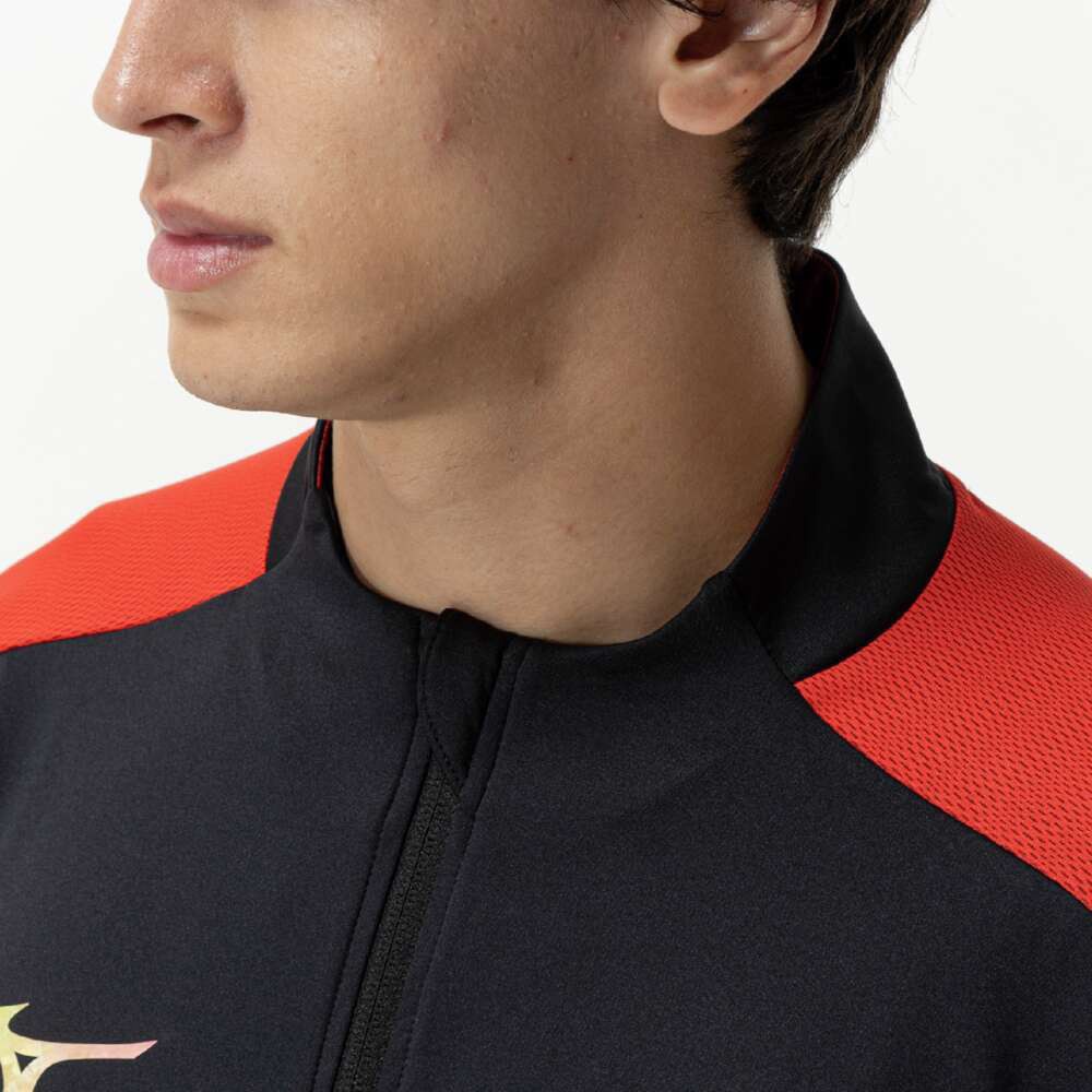 ミズノ（MIZUNO）（メンズ、レディース）サッカーウェア トレーニングトップ フルジップ P2MCC03596