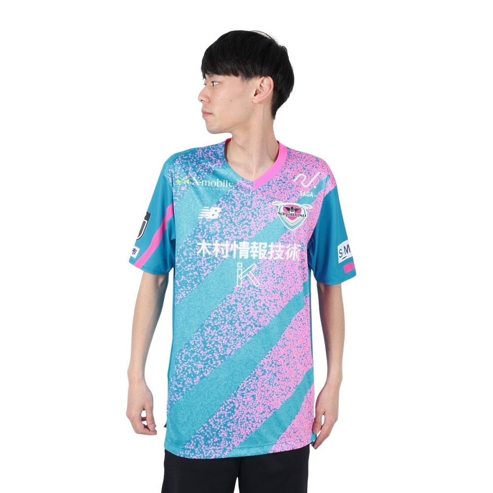 ニューバランス（new balance）（メンズ、レディース）2024 サガン鳥栖 FP1st レプリカユニフォーム ショートスリーブ AMT45228HME