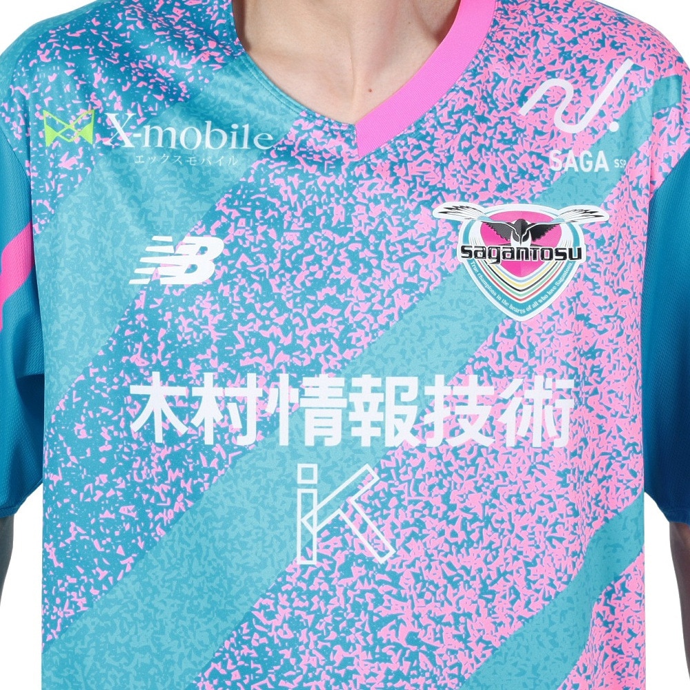 ニューバランス（new balance）（メンズ、レディース）2024 サガン鳥栖 FP1st レプリカユニフォーム ショートスリーブ AMT45228HME