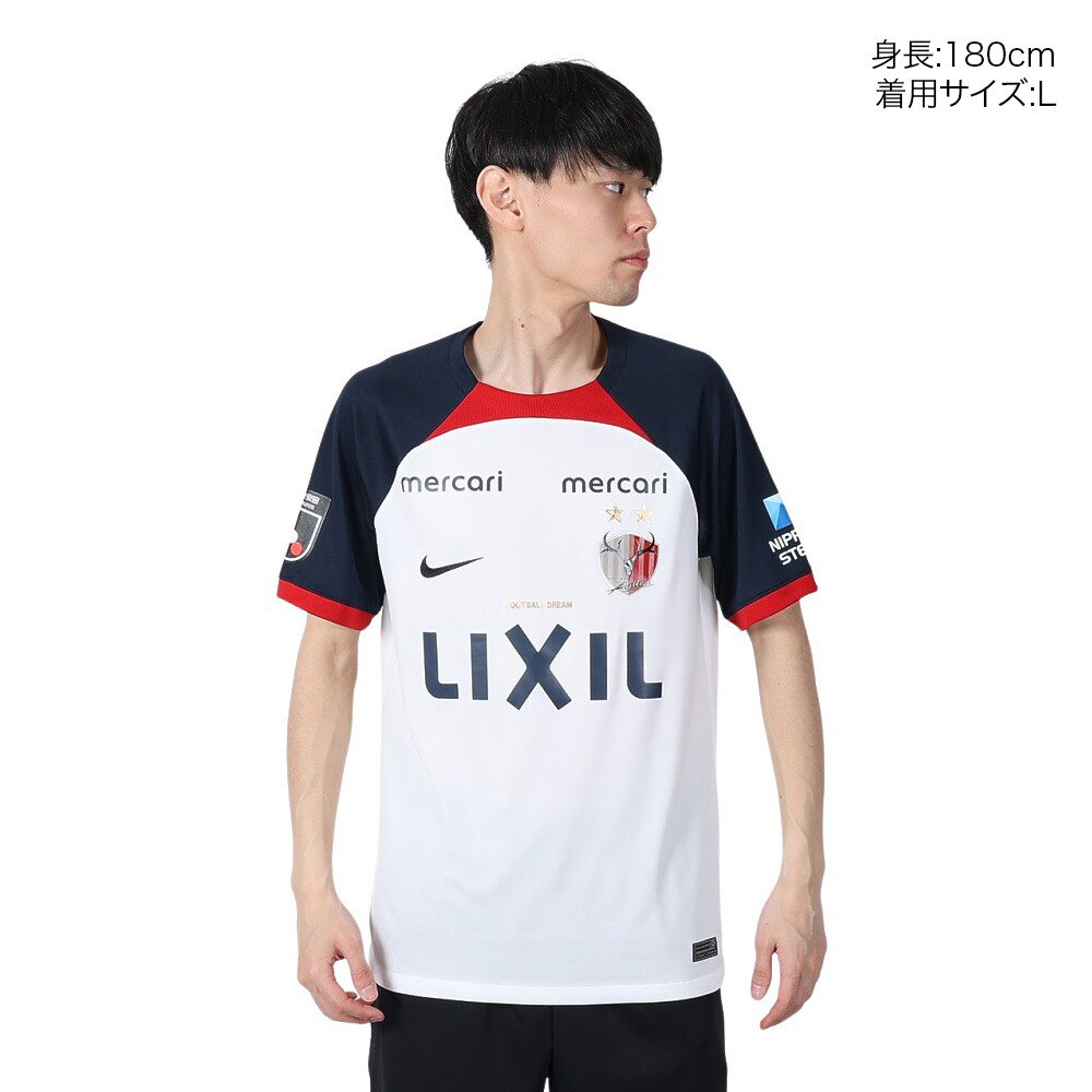 ナイキ（NIKE）（メンズ、レディース）鹿島アントラーズ 2024 アウェイ 半袖レプリカユニフォーム ドライフィット FN6635-100