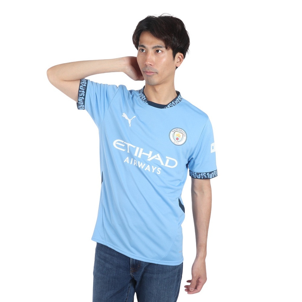 プーマ（PUMA）（メンズ）マンチェスターシティ FC ジャージレプリカ 半袖 ユニフォーム 77507501