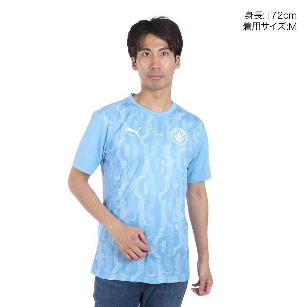 プーマ（PUMA）（メンズ）マンチェスターシティ FC プレマッチ 半袖 シャツ 77757821