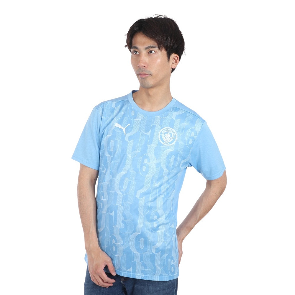 プーマ（PUMA）（メンズ）マンチェスターシティ FC プレマッチ 半袖 シャツ 77757821