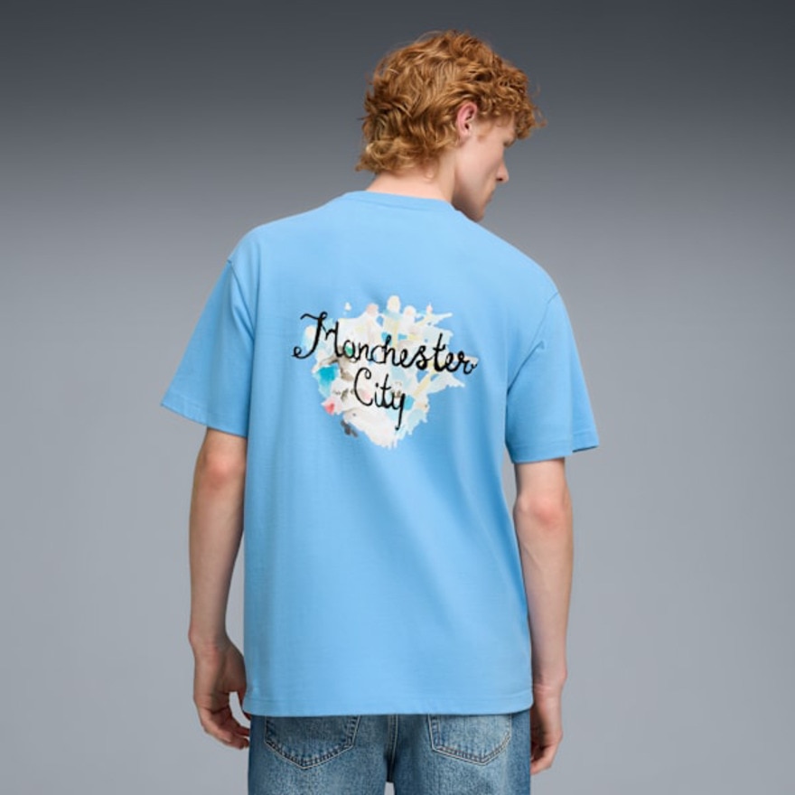 プーマ（PUMA）（メンズ）PUMA×KIDSUPER STUDIOS マンチェスターシティ FC グラフィック 半袖 Tシャツ 60684221