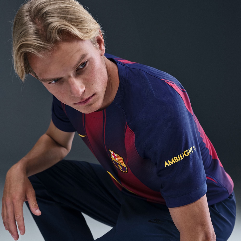 ナイキ（NIKE）（メンズ、レディース）FC Barcelona 2025/26 Stadium Home 半袖トップ H HJ4590-456