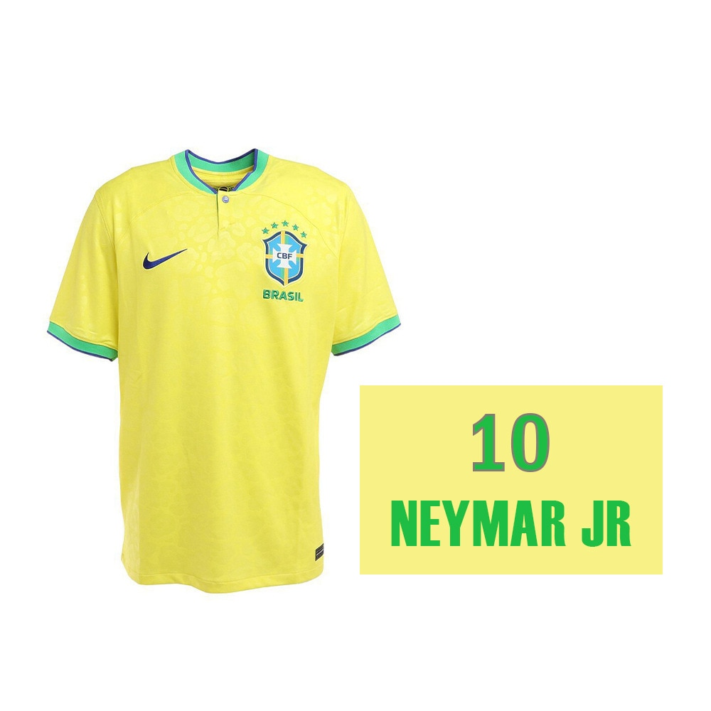 ナイキ（NIKE）（メンズ）サッカー ブラジル代表 ホーム ユニフォーム 半袖 CBF DF スタジアム 背番号 10 ネイマール JSY  DN0680-741 スポーツ用品はスーパースポーツゼビオ