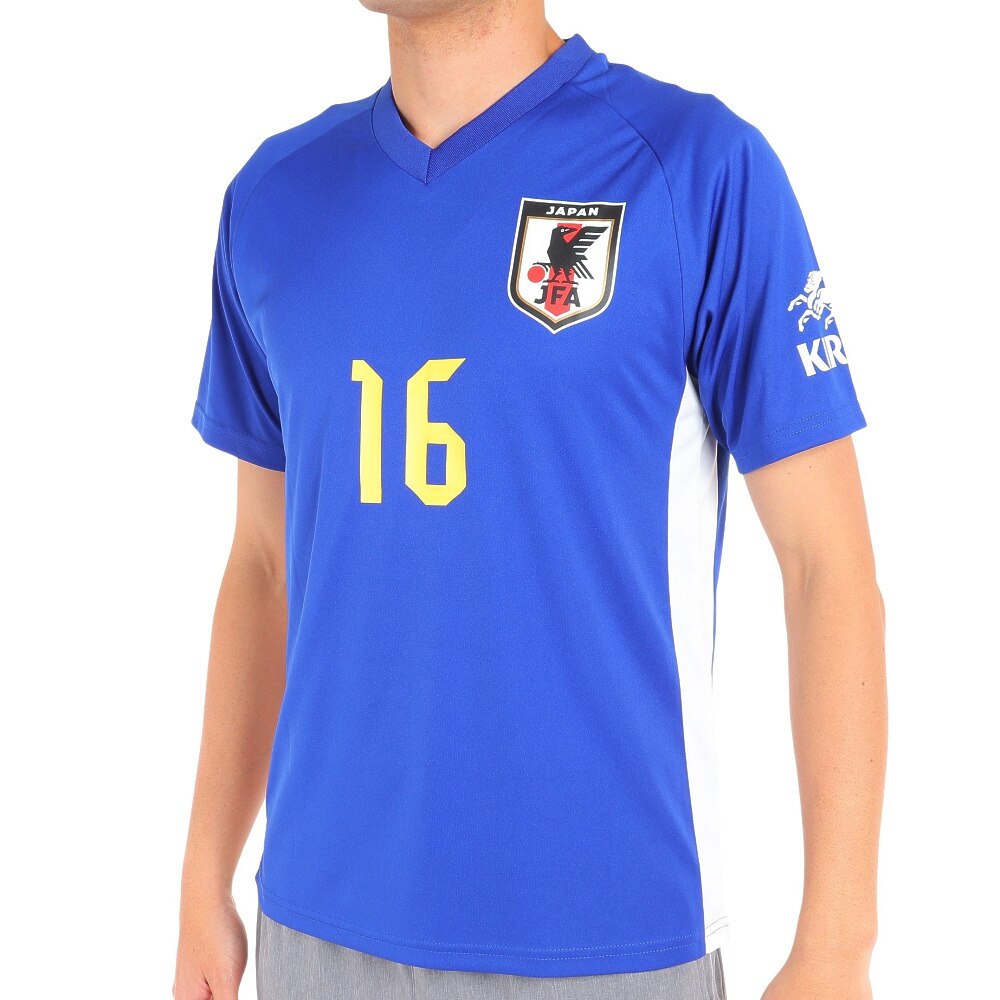 日本サッカー協会（JFA ）（メンズ、レディース）サッカー 日本代表 プレーヤーズTシャツ Mサイズ 16 冨安健洋 O5-058