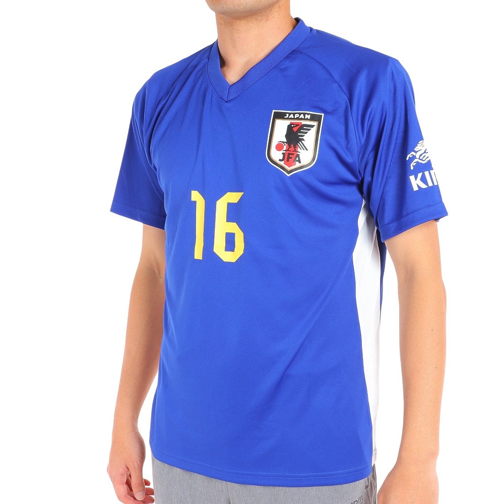 日本サッカー協会（JFA ）（メンズ、レディース）サッカー 日本代表 プレーヤーズTシャツ Lサイズ 16 冨安健洋 O5-059