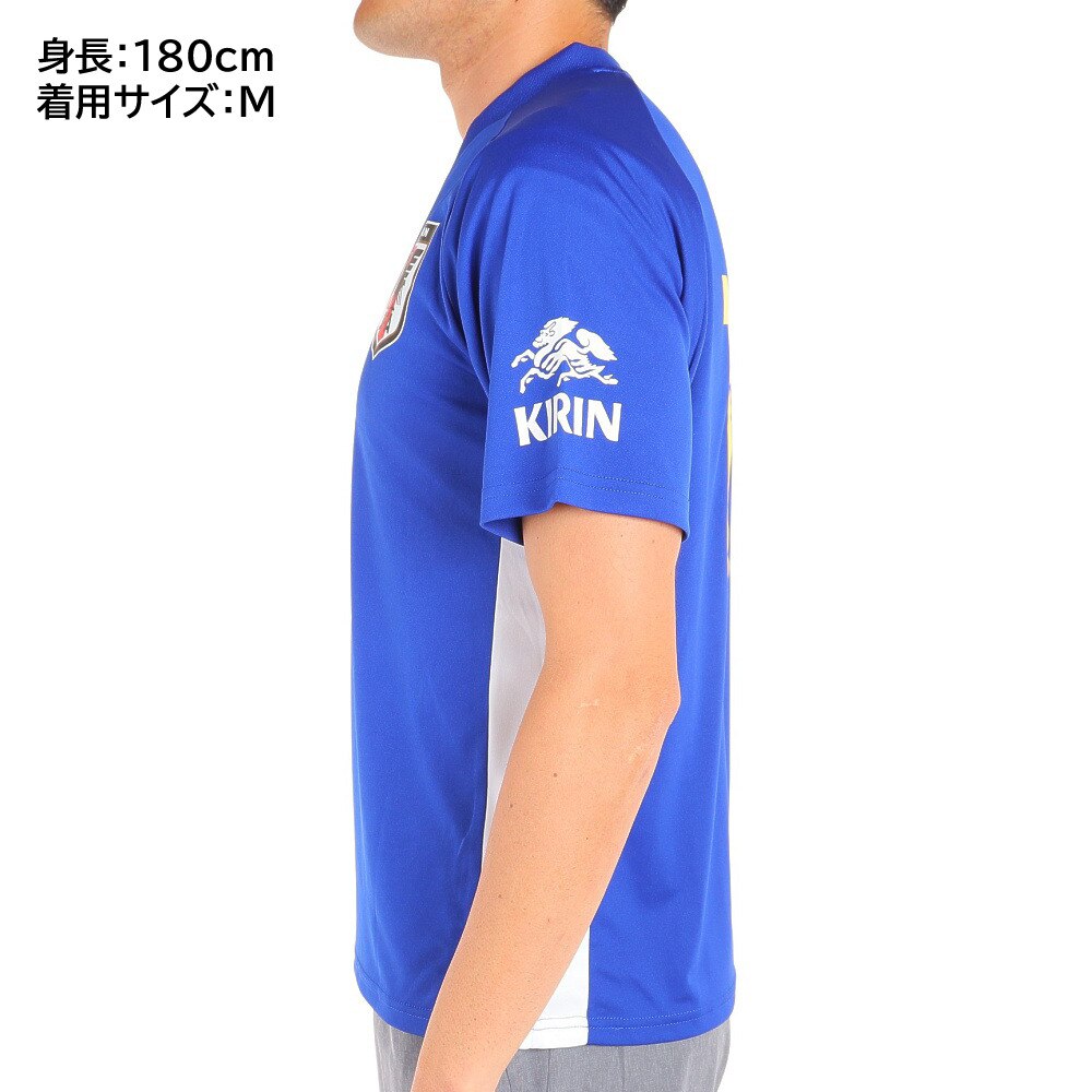 日本サッカー協会（JFA ）（メンズ、レディース）サッカー 日本代表 プレーヤーズTシャツ Mサイズ 14 伊東純也 O5-082